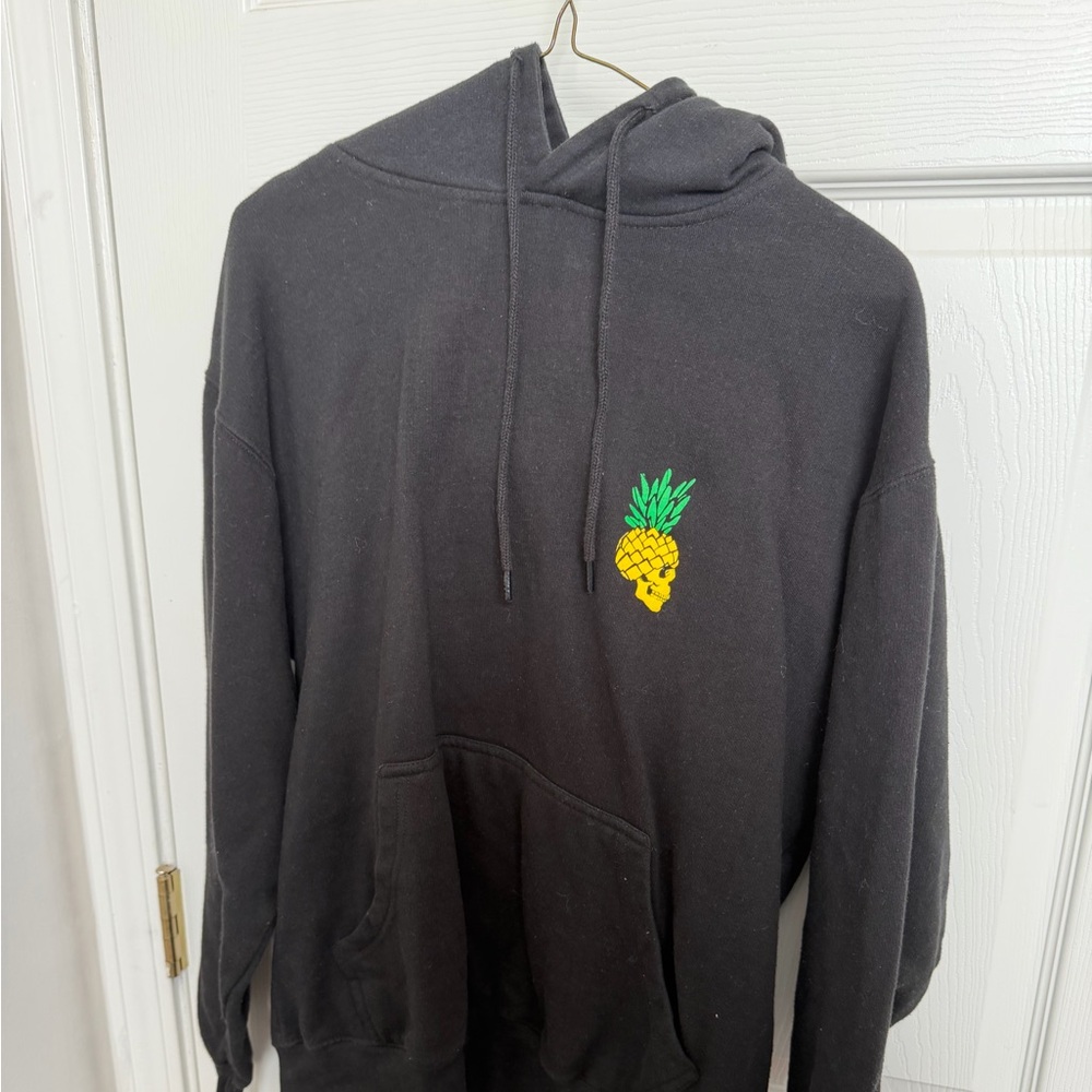 Black Hoodie with Pineapple